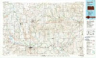 Concordia Kansas Historical topographic map, 1:100000 scale, 30 X 60 Minute, Year 1985
