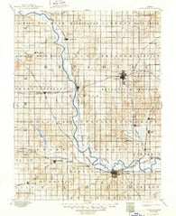 Concordia Kansas Historical topographic map, 1:125000 scale, 30 X 30 Minute, Year 1892