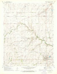 Conway Springs Kansas Historical topographic map, 1:24000 scale, 7.5 X 7.5 Minute, Year 1971