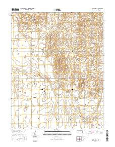 Copeland NE Kansas Current topographic map, 1:24000 scale, 7.5 X 7.5 Minute, Year 2016