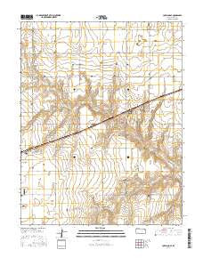 Copeland SE Kansas Current topographic map, 1:24000 scale, 7.5 X 7.5 Minute, Year 2016