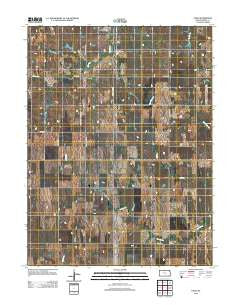 Cora Kansas Historical topographic map, 1:24000 scale, 7.5 X 7.5 Minute, Year 2012