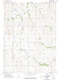 Cora Kansas Historical topographic map, 1:24000 scale, 7.5 X 7.5 Minute, Year 1973