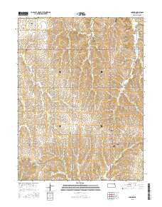 Corning Kansas Current topographic map, 1:24000 scale, 7.5 X 7.5 Minute, Year 2015