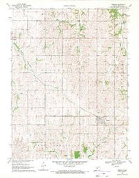 Corning Kansas Historical topographic map, 1:24000 scale, 7.5 X 7.5 Minute, Year 1969