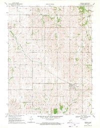 Corning Kansas Historical topographic map, 1:24000 scale, 7.5 X 7.5 Minute, Year 1969
