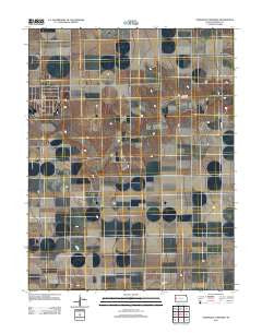 Coronado Cemetery Kansas Historical topographic map, 1:24000 scale, 7.5 X 7.5 Minute, Year 2012
