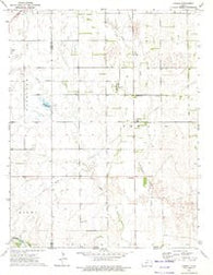 Corwin Kansas Historical topographic map, 1:24000 scale, 7.5 X 7.5 Minute, Year 1972