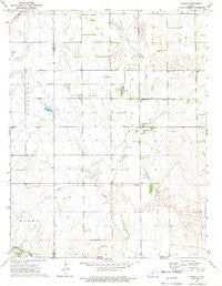 Corwin Kansas Historical topographic map, 1:24000 scale, 7.5 X 7.5 Minute, Year 1972