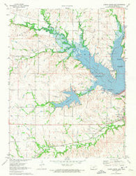 Council Grove Lake Kansas Historical topographic map, 1:24000 scale, 7.5 X 7.5 Minute, Year 1971