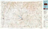 Council Grove Kansas Historical topographic map, 1:100000 scale, 30 X 60 Minute, Year 1985