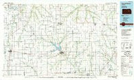 Council Grove Kansas Historical topographic map, 1:100000 scale, 30 X 60 Minute, Year 1985