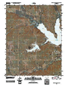 Council Grove Lake Kansas Historical topographic map, 1:24000 scale, 7.5 X 7.5 Minute, Year 2009