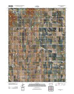Courtland Kansas Historical topographic map, 1:24000 scale, 7.5 X 7.5 Minute, Year 2012