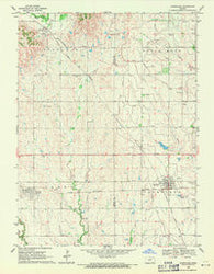 Courtland Kansas Historical topographic map, 1:24000 scale, 7.5 X 7.5 Minute, Year 1969