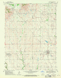 Courtland Kansas Historical topographic map, 1:24000 scale, 7.5 X 7.5 Minute, Year 1969