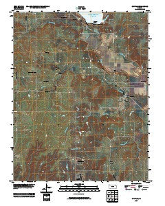 Coyville Kansas Historical topographic map, 1:24000 scale, 7.5 X 7.5 Minute, Year 2009