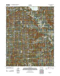 Coyville Kansas Historical topographic map, 1:24000 scale, 7.5 X 7.5 Minute, Year 2012