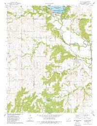 Coyville Kansas Historical topographic map, 1:24000 scale, 7.5 X 7.5 Minute, Year 1975