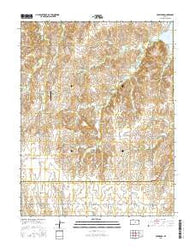 Crawford Kansas Current topographic map, 1:24000 scale, 7.5 X 7.5 Minute, Year 2015