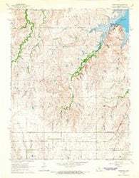 Crawford Kansas Historical topographic map, 1:24000 scale, 7.5 X 7.5 Minute, Year 1964