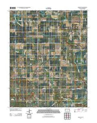 Crestline Kansas Historical topographic map, 1:24000 scale, 7.5 X 7.5 Minute, Year 2012