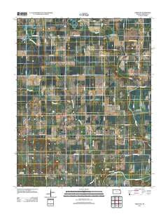 Crestline Kansas Historical topographic map, 1:24000 scale, 7.5 X 7.5 Minute, Year 2012