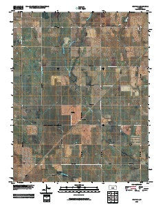 Crisfield Kansas Historical topographic map, 1:24000 scale, 7.5 X 7.5 Minute, Year 2009
