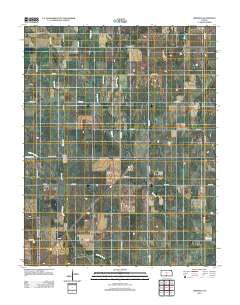 Crisfield Kansas Historical topographic map, 1:24000 scale, 7.5 X 7.5 Minute, Year 2012