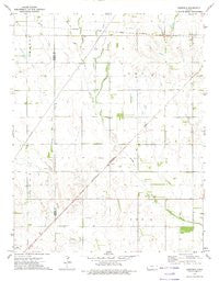 Crisfield Kansas Historical topographic map, 1:24000 scale, 7.5 X 7.5 Minute, Year 1972