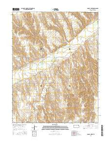 Crosby Creek Kansas Current topographic map, 1:24000 scale, 7.5 X 7.5 Minute, Year 2015