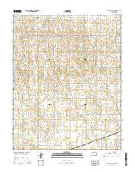 Crystal Springs Kansas Current topographic map, 1:24000 scale, 7.5 X 7.5 Minute, Year 2016