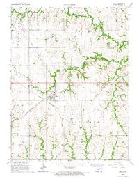 Cuba Kansas Historical topographic map, 1:24000 scale, 7.5 X 7.5 Minute, Year 1966