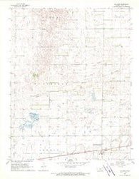 Cullison Kansas Historical topographic map, 1:24000 scale, 7.5 X 7.5 Minute, Year 1968
