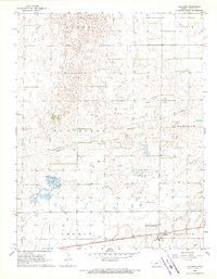 Cullison Kansas Historical topographic map, 1:24000 scale, 7.5 X 7.5 Minute, Year 1968