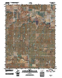 Culver Kansas Historical topographic map, 1:24000 scale, 7.5 X 7.5 Minute, Year 2009