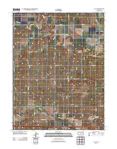 Culver Kansas Historical topographic map, 1:24000 scale, 7.5 X 7.5 Minute, Year 2012