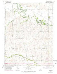 Culver Kansas Historical topographic map, 1:24000 scale, 7.5 X 7.5 Minute, Year 1955