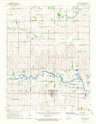 Cunningham Kansas Historical topographic map, 1:24000 scale, 7.5 X 7.5 Minute, Year 1966