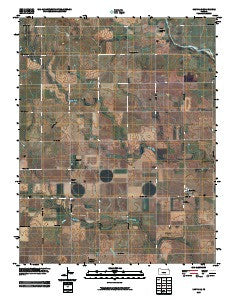 Danville Kansas Historical topographic map, 1:24000 scale, 7.5 X 7.5 Minute, Year 2009