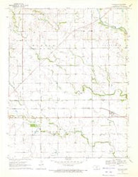 Danville Kansas Historical topographic map, 1:24000 scale, 7.5 X 7.5 Minute, Year 1971