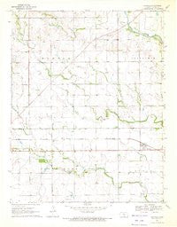 Danville Kansas Historical topographic map, 1:24000 scale, 7.5 X 7.5 Minute, Year 1971