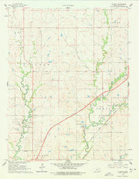 De Graff Kansas Historical topographic map, 1:24000 scale, 7.5 X 7.5 Minute, Year 1961