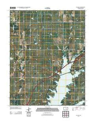 De Graff Kansas Historical topographic map, 1:24000 scale, 7.5 X 7.5 Minute, Year 2012