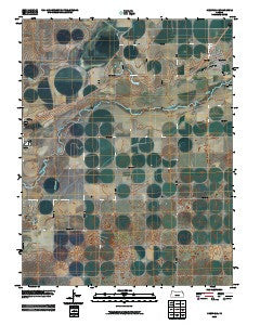 Deerfield Kansas Historical topographic map, 1:24000 scale, 7.5 X 7.5 Minute, Year 2009