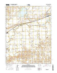Deerfield Kansas Current topographic map, 1:24000 scale, 7.5 X 7.5 Minute, Year 2016