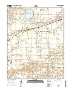 Deerfield Kansas Current topographic map, 1:24000 scale, 7.5 X 7.5 Minute, Year 2016