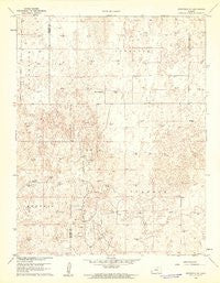 Deerfield SE Kansas Historical topographic map, 1:24000 scale, 7.5 X 7.5 Minute, Year 1960