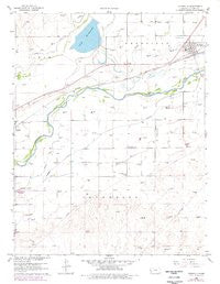 Deerfield Kansas Historical topographic map, 1:24000 scale, 7.5 X 7.5 Minute, Year 1960