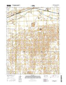 Deerfield NE Kansas Current topographic map, 1:24000 scale, 7.5 X 7.5 Minute, Year 2015